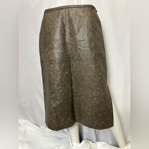 VINTAGE BILL BURNS SIZE 12 TAN SKIRT W POCKETS